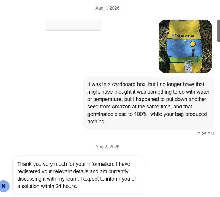 eBay messages with seller nanostromer, screenshot 3