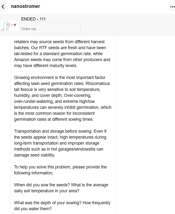 eBay messages with seller nanostromer, screenshot 5